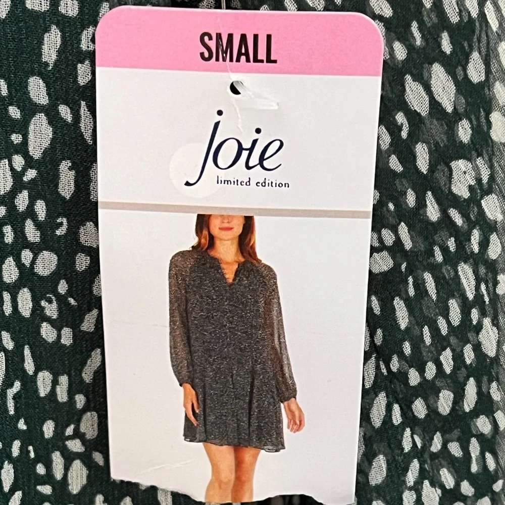 Joie limited edition balloon sleeve arctic animal spot dress, size S - Picture 3 of 10